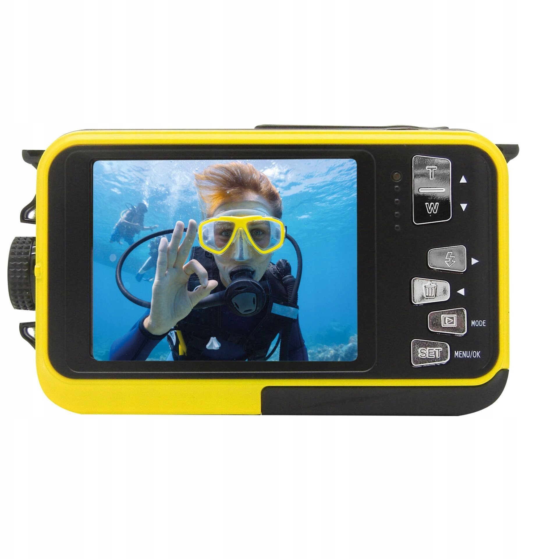 Подводна камера Aquapix W3027 Wave, отпорна до 3m, жолта
