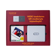 Set Fujifilm Instax Wide, i bardhë (printer, 20 filma)