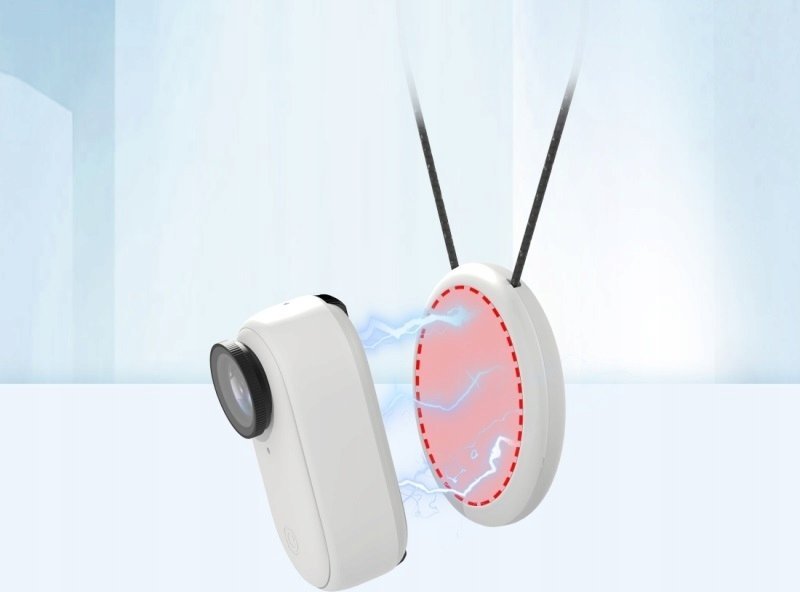Магнетна синџир-ѓердан држач Puluz PU889W, за Инста360 Go 3, црна