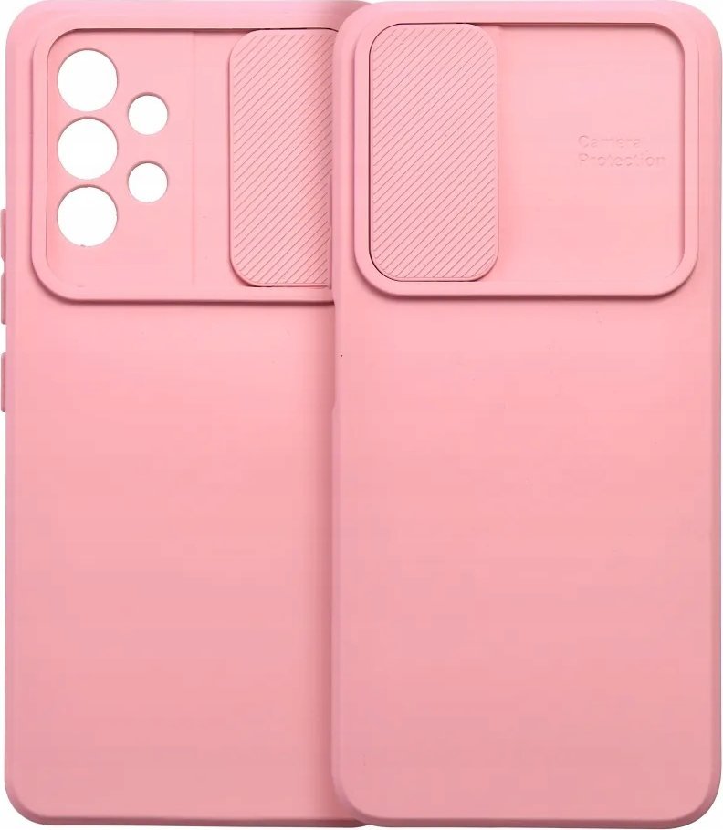 Mbulesë telefoni Slide për Samsung A14 5G A14 4G, TPU, me kapak kamere, rozë e çelët