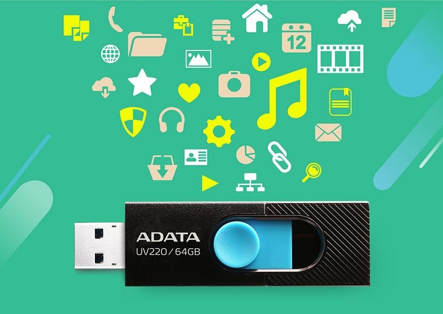 USB ADATA UV220, 64 GB, USB Type-A