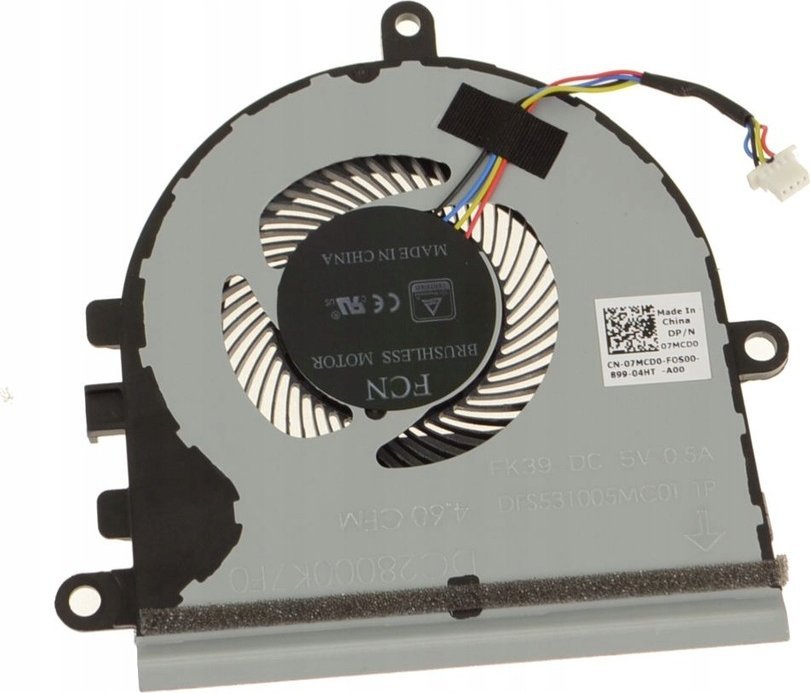 Ventilator laptopi Dell 7MCD0, pjesë origjinale, ftohje efikase