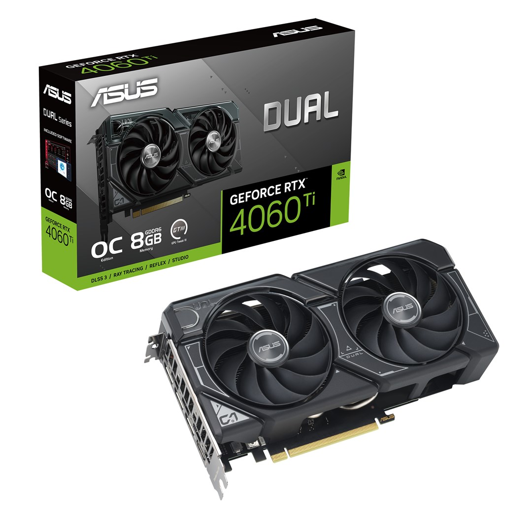 Kartë grafike ASUS Dual NVIDIA GeForce RTX 4060 Ti, 8 GB GDDR6