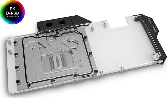 Bllok uji EK Water Blocks EK-Quantum Vector FTW3 RTX 3070 D-RGB, bakër nikel, akril transparent