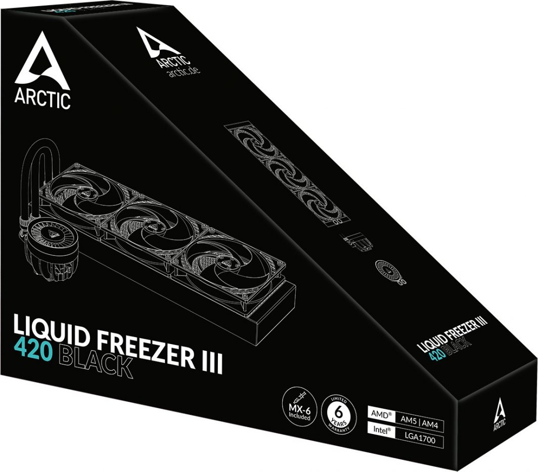 Ftohës Arctic Liquid Freezer III 420 Water Cooling, i zi