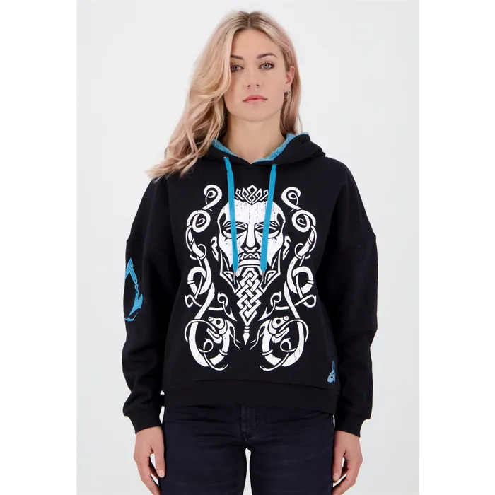 Duks për femra Assasin Creed Valhalla, S, i zi