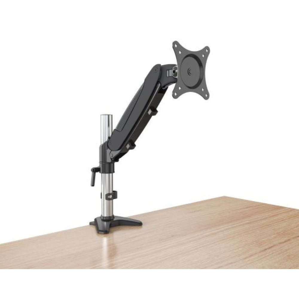 Mbajtëse tavoline për monitor Techly, 15-27", 360mm, e zezë