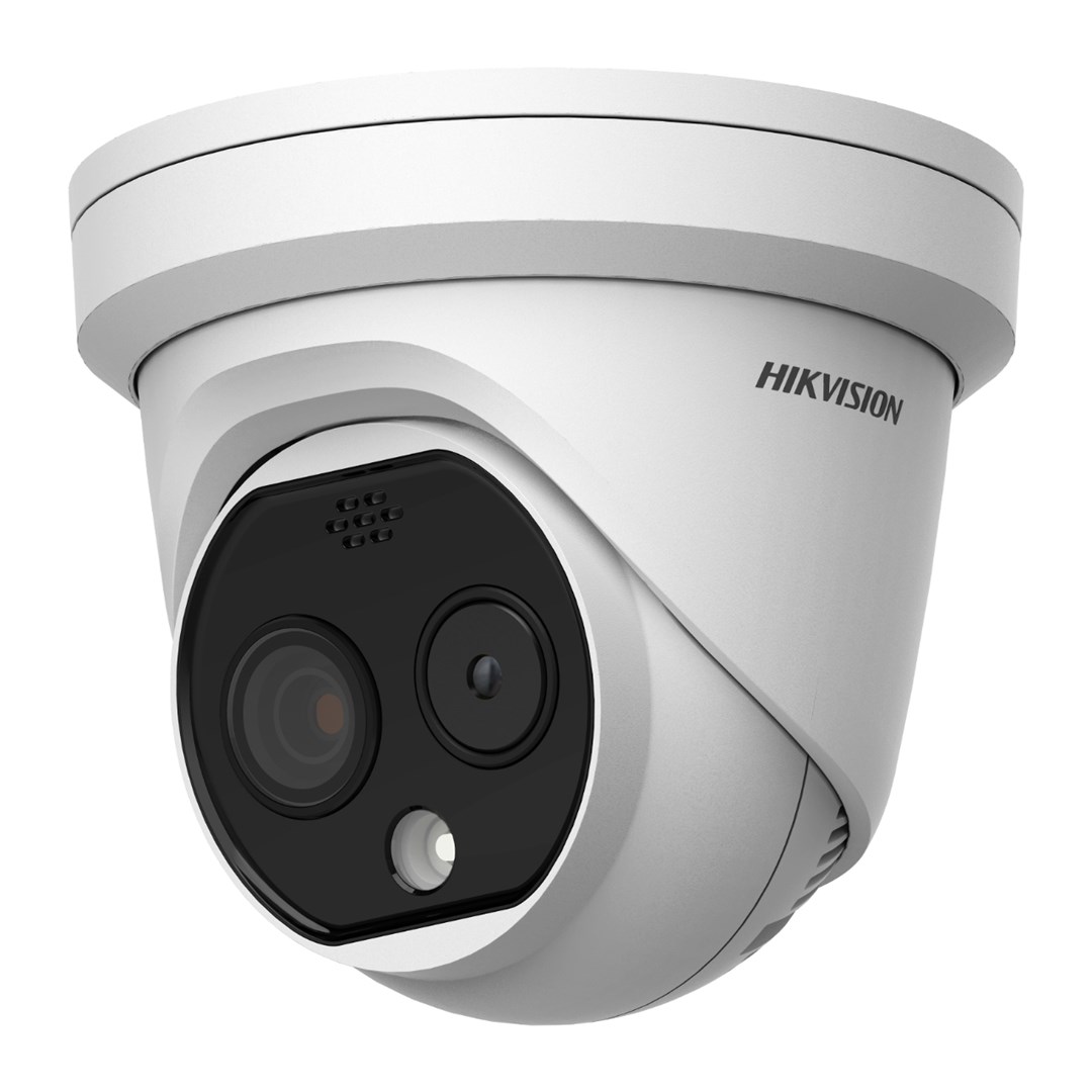 Kamerë IP HikVision DS-2TD1228-2/QA, 2.2mm, 4MP, 256GB MicroSD, e bardhë 
