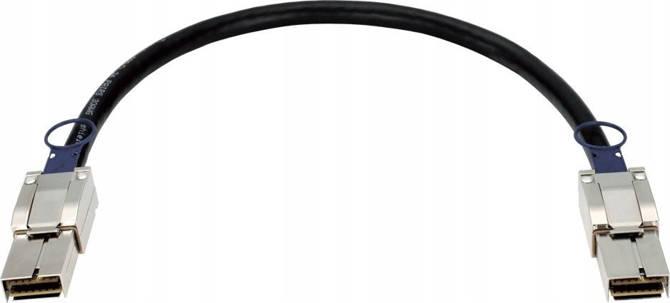 Kabllo stacking D-Link DEM-CB50CXP, 0.5m, 120G CXP, e zezë