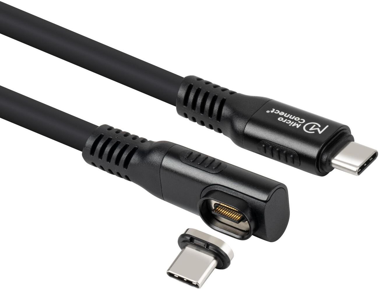 Kabllo USB C në USB C Microconnect, 0.15m, i bardhë