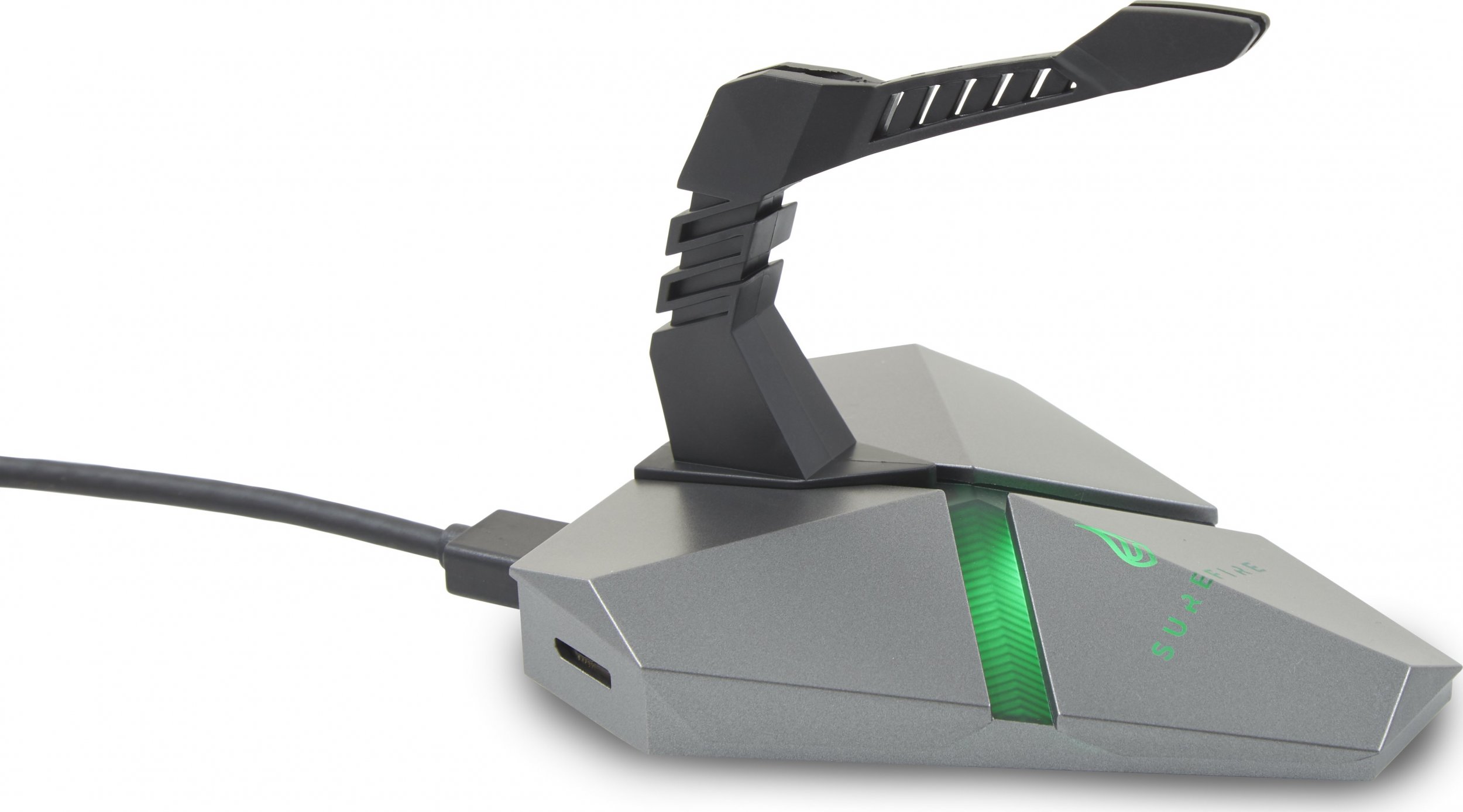 Mbajtëse kabllo gaming SureFire Axis, hub USB 3.2, RGB, e zezë