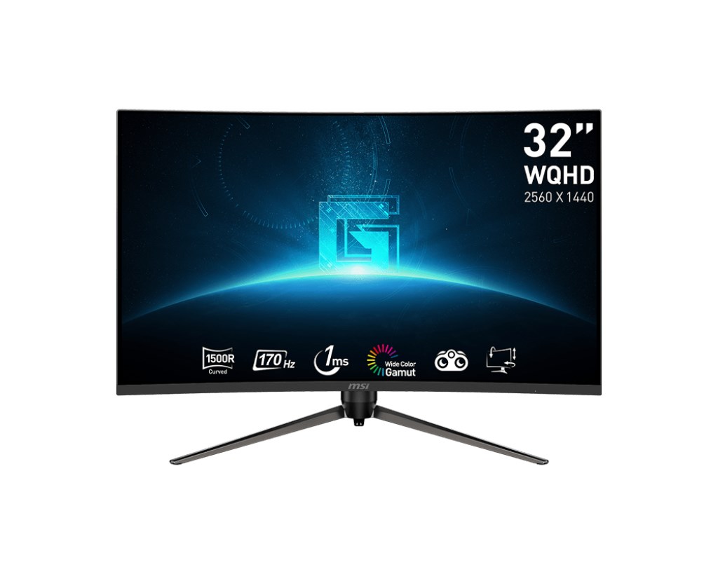 Monitor MSI G32CQ5P, 31.5", 2560 x 1440, Wide Quad HD, 170 Hz, i zi