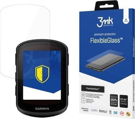 Mbrojtës ekrani 3MK FlexibleGlass për Garmin Edge 840, xham hibrid, rezistent ndaj gërvishtjeve, transparent