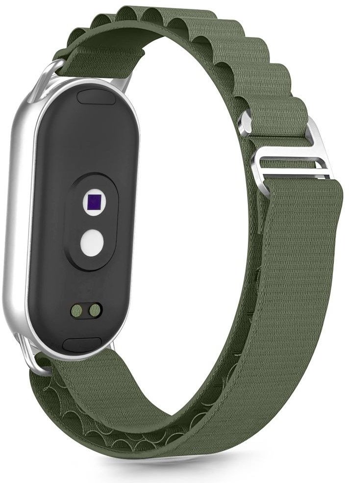 Rrip ore Tech-Protect Nylon Pro Strap për Xiaomi Smart Band 8 9 10 NFC, najlon, i gjelbër