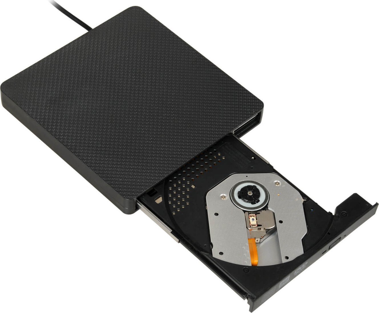 Надворешен DVD читач iBOX IED03, USB A и USB C, црн