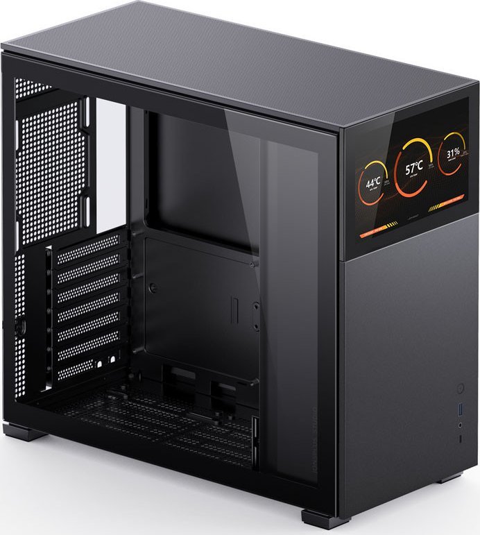 Kasë Jonsbo D41 Screen ATX Case, Tempered Glass, e zezë