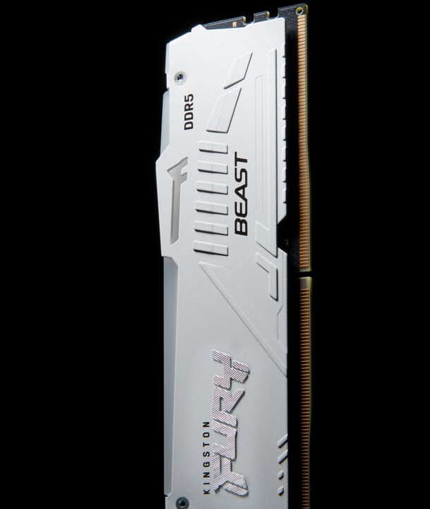 Modul i memories Kingston Fury Beast White RGB 16GB DDR5 5600 CL36, AMD EXPO