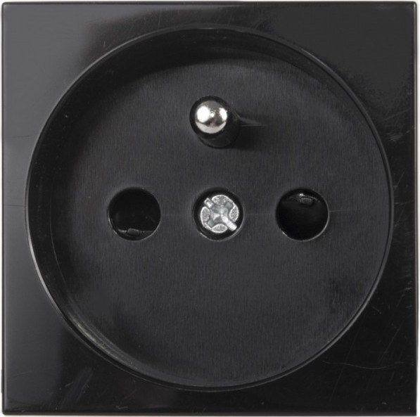 Prizë elektrike Maclean Type E MCE718B, 250V 16A, për korniza xhami, e zezë