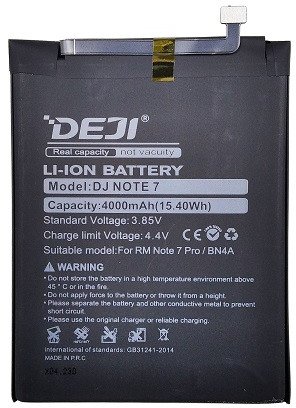 Bateri telefoni Deji DJ Note 7, 4000mAh, Li ion, e zezë