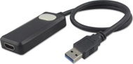 Adapter USB 3.0 në HDMI PremiumCord, me zë, Full HD 1080p, i zi