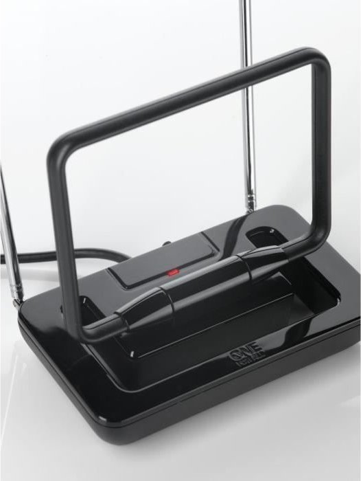 Antene e brendshme TV One For All SV 9125, DVB T T2 dhe DAB DAB+, e zezë