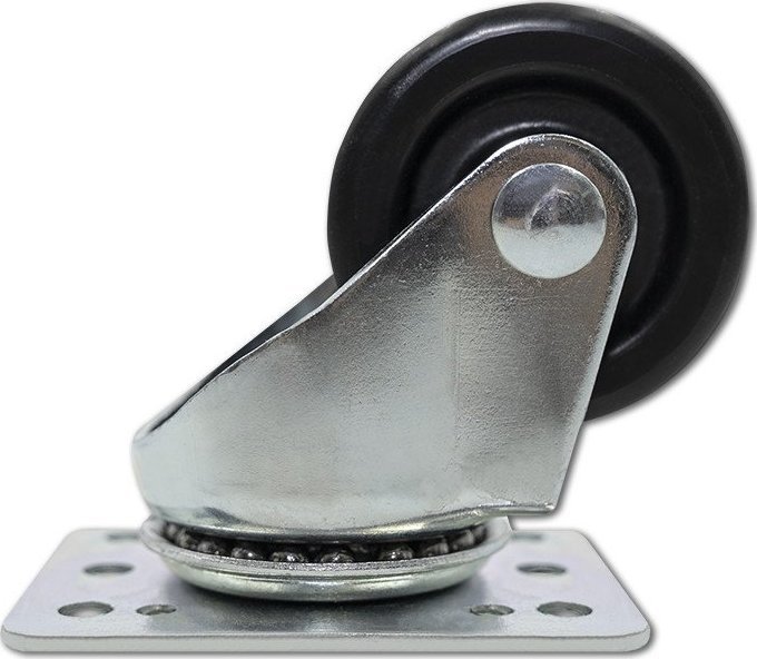 Rrota pa frenë për kabinet RACK 19" Qoltec, set 4 copë, çelik