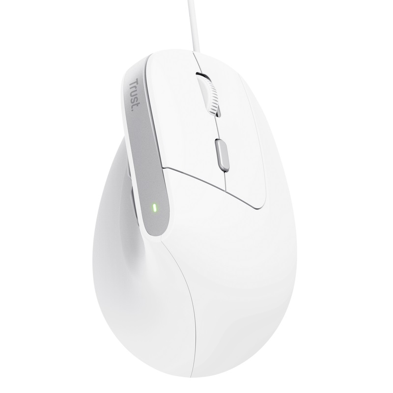 Maus Trust Bayo II, optik, 2400 DPI, USB, i bardhë