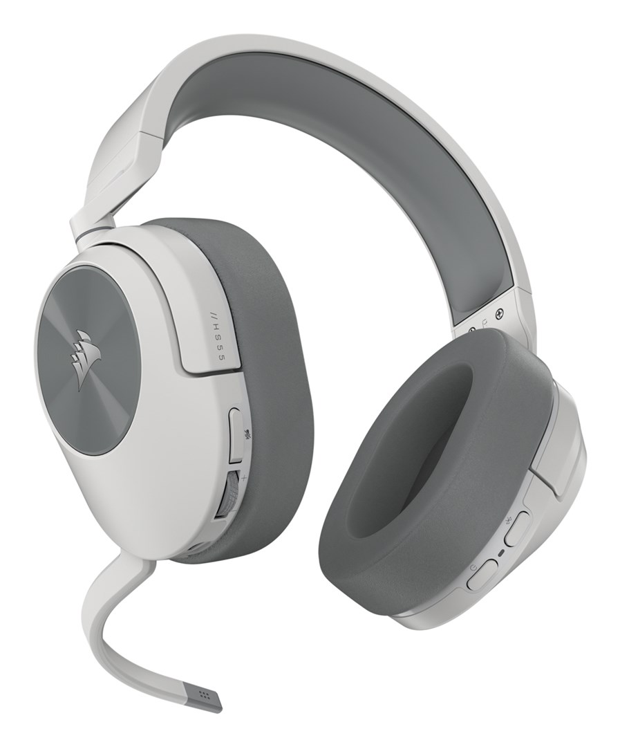 Kufje Corsair HS55 Wireless, Surround 7.1, të bardha