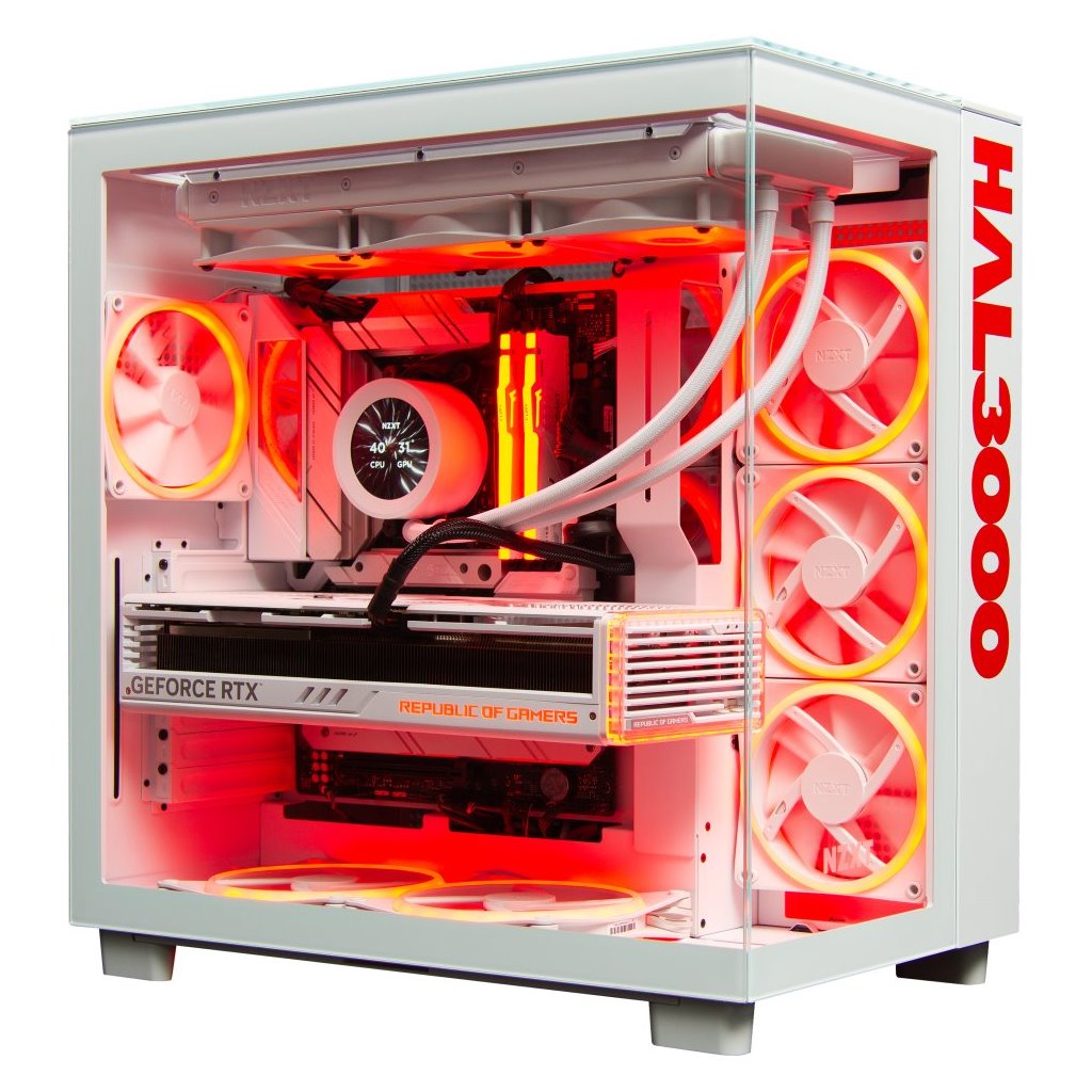Kompjuter HAL3000 Czech Championship 2024, AMD Ryzen 9 7950X3D, 64GB DDR5, 4TB SSD, RTX 4090, i bardhë