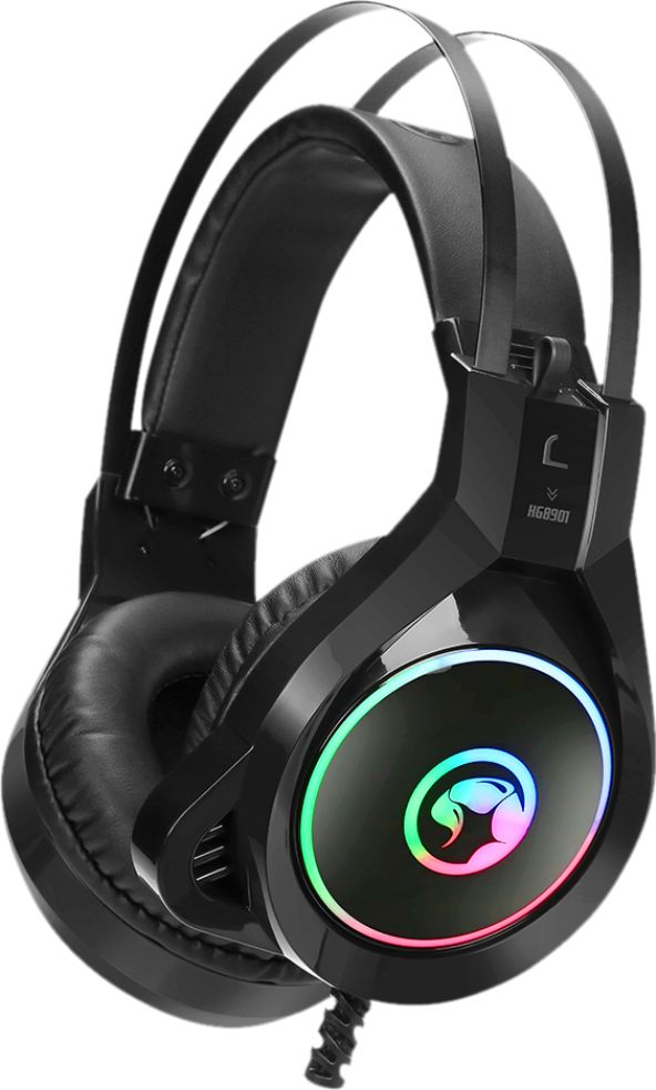 Kufje gaming Marvo HG8901, 50mm, RGB, argjendi