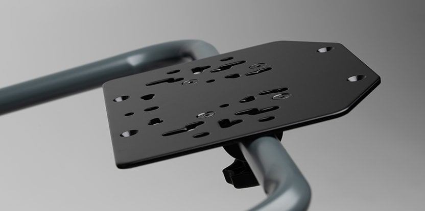 Кокпит за гараж Next Level Racing GT Lite, склоплив, за симулации на трки, сив