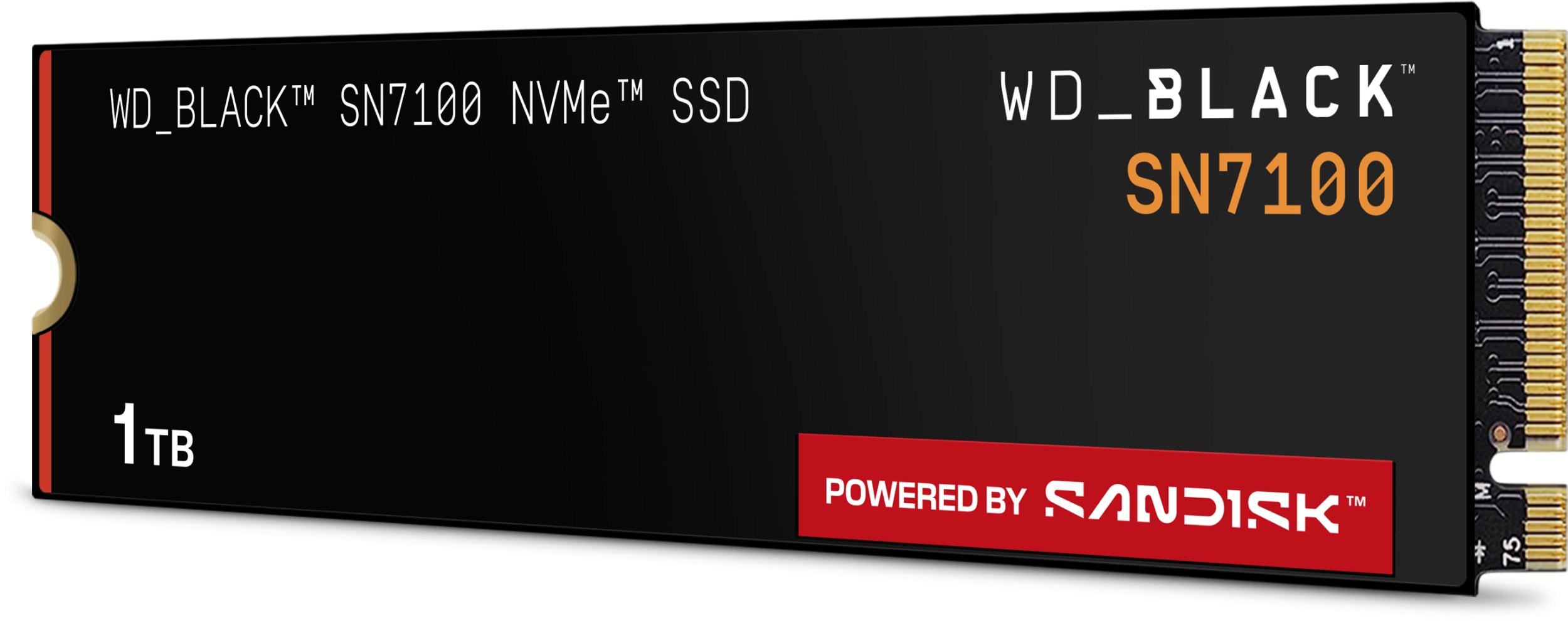 SSD i brendshëm SanDisk WD_BLACK SN7100 WDS100T4X0E, 1TB, M.2 2280 PCI Express 4.0 x4, i zi