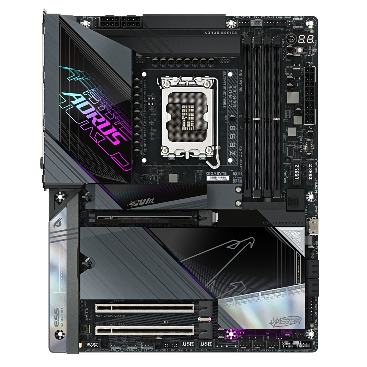 Матична плоча Gigabyte Z890 AORUS MASTER, ATX, LGA 1851, DDR5, црна