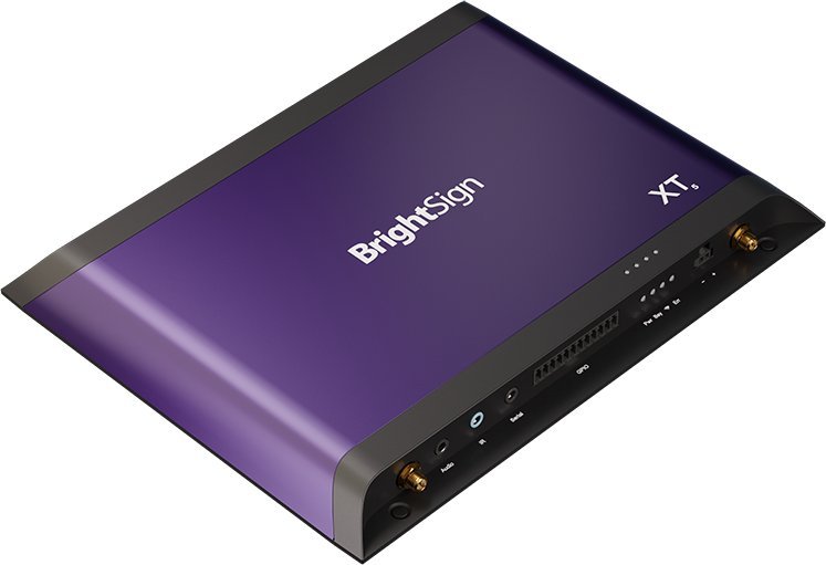 Дигитален плеер BrightSign XT1145, 8K Ultra HD, поддршка за два екрана, црно-виолетов