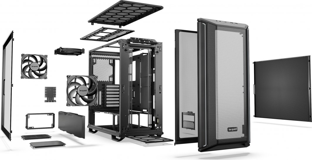 Kasë be quiet! Dark Base 701 ARGB, e zezë, Midi Tower