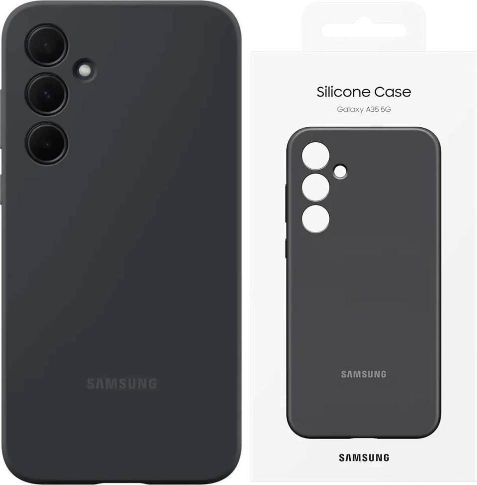 Mbulesë telefoni Samsung EF-PA556, 6.6", silikon, e zezë