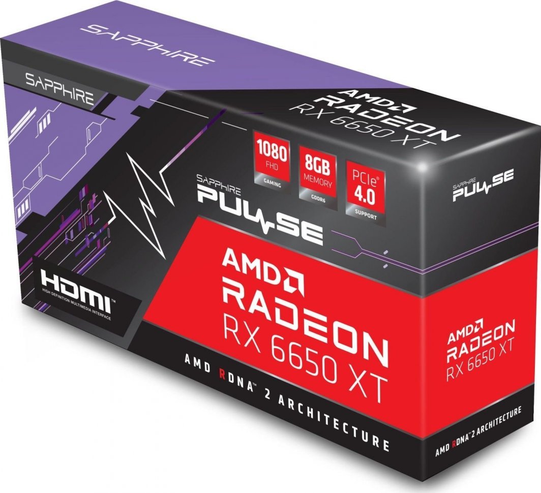 Kartelë grafike Sapphire Pulse Radeon RX 6650 XT 8GB GDDR6