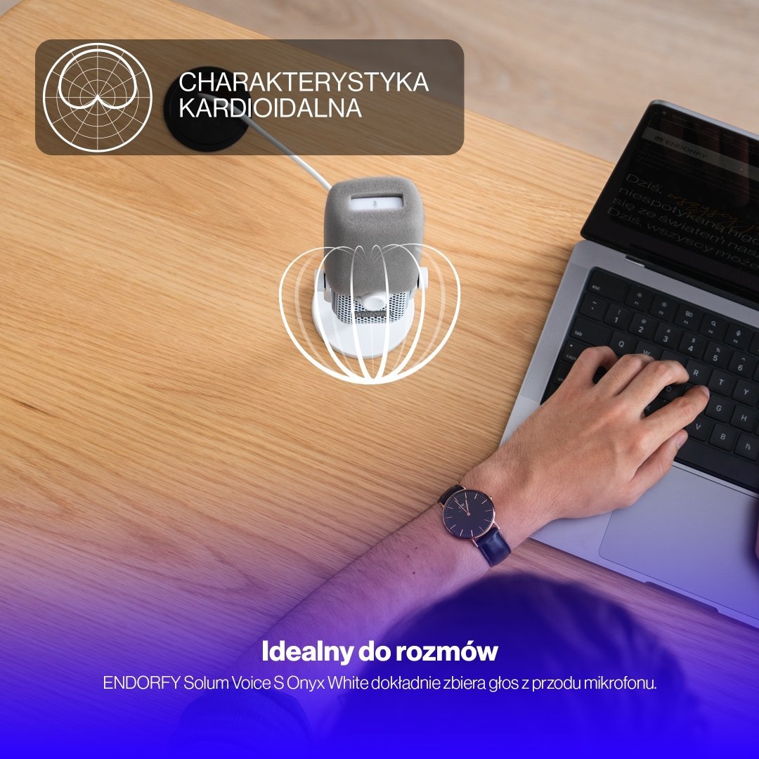 Mikrofon studio ENDORFY EY1B015, USB, kardioid, i zi