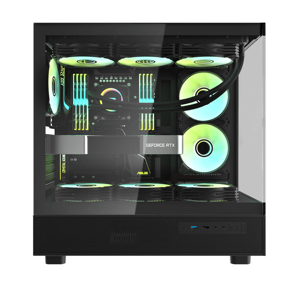 Kasë Darkflash DPX90, M-Tower, e zezë