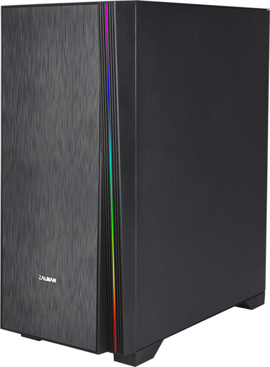 Kasë kompjuteri Zalman Z3 NEO, panel anësor transprent, e hirtë