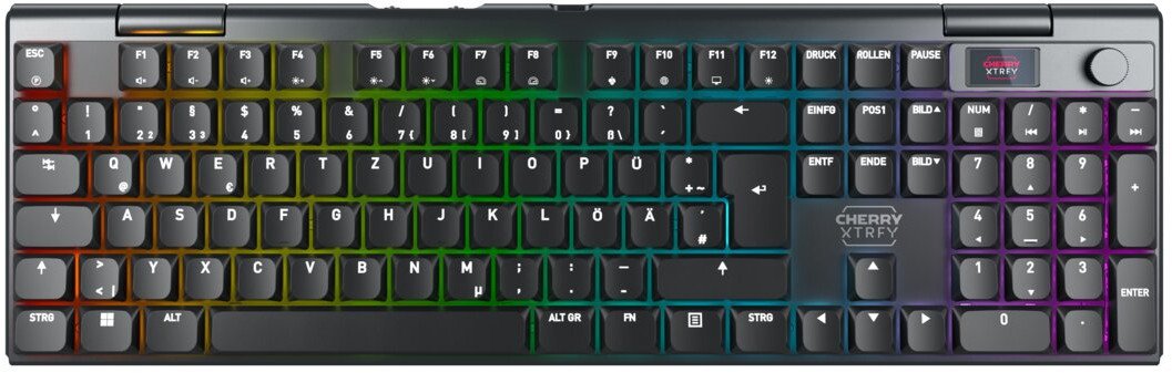 Tastierë mekanike Cherry Xtrfy MX 10.1 Wireless, RGB, wireless dhe me kabllo, e zezë