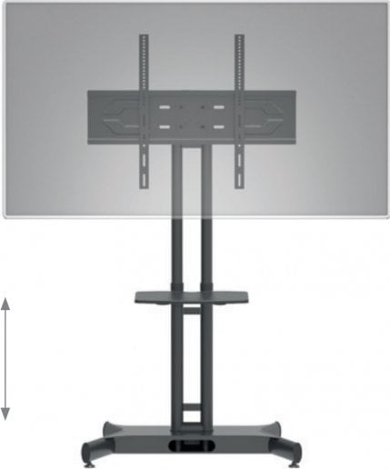 Karrocë stand TV Hagor HP Twin Stand HD, 55-84", deri 90kg, e zezë