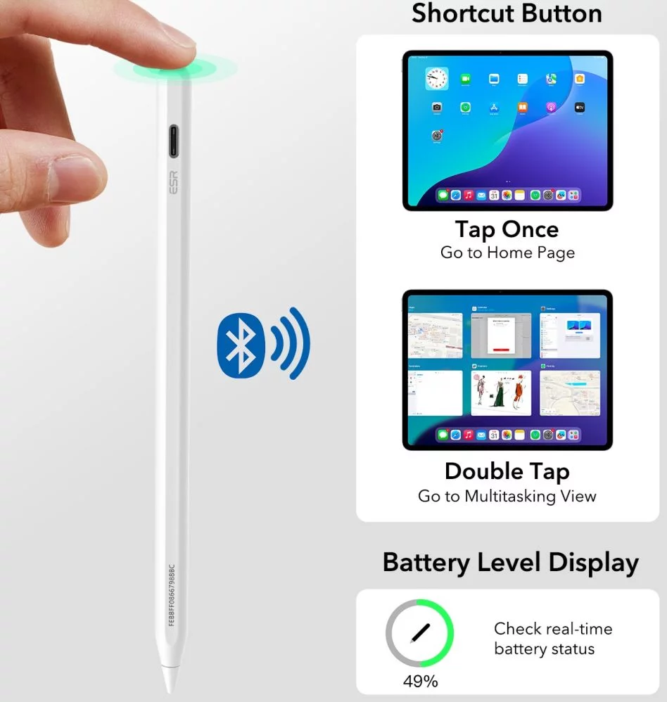 Laps digjital ESR Geo, i bardhë