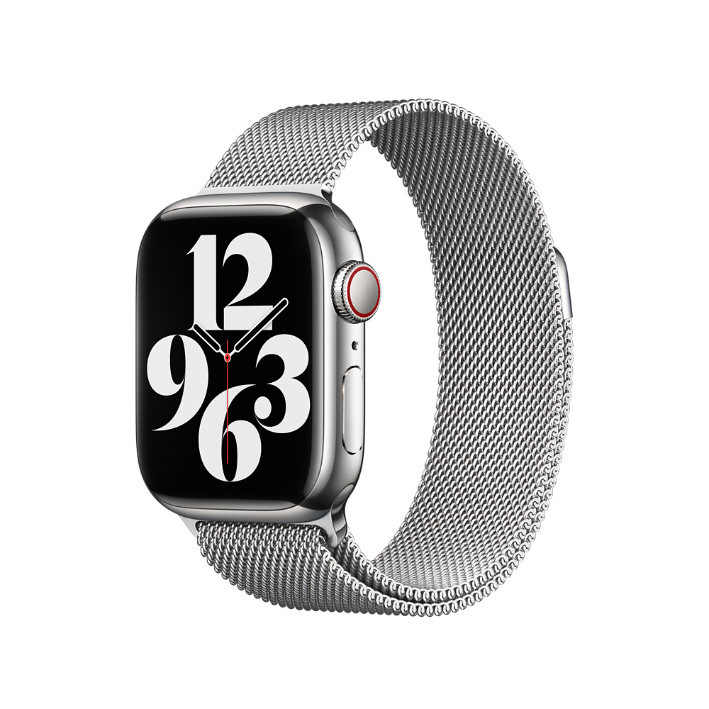 Apple Watch 41mm Band, Silver Milanese Loop