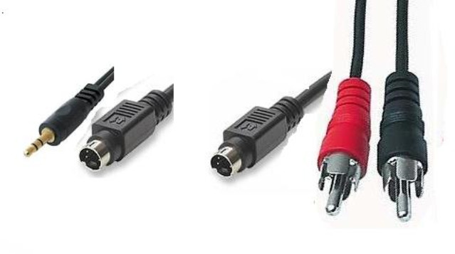 Kabllo PremiumCord S-Video+3,5 jack-S-Video+2xCINCH, 2m e zezë