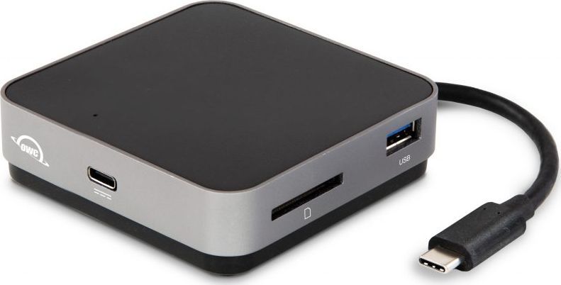Dock udhëtimi OWC Travel Dock, USB C, 100W PD, i hirtë
