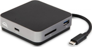 Dock udhëtimi OWC Travel Dock, USB C, 100W PD, i hirtë