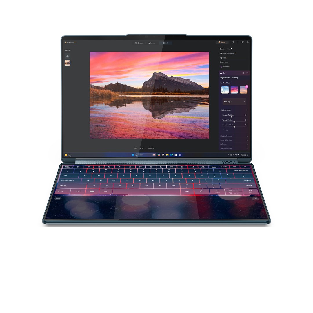Laptop Lenovo Yoga Book 9 14IAH10, 14", Intel Core Ultra 7 255H, Touchscreen 2.8K, 32 GB LPDDR5x-SDRAM, 1 TB SSD, teal Laptop Lenovo Yoga Book 9 14IAH10, 14", Intel Core Ultra 7 255H, Touchscreen 2.8K, 32 GB LPDDR5x-SDRAM, 1 TB SSD, teal