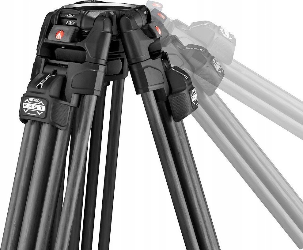 Трипод видео Manfrotto Nitrotech 608 Series со 645 Fast Twin, карбон, црн