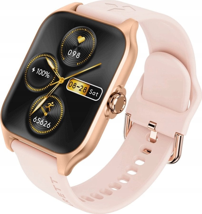 Smartwatch Garett Activity 2, ekran 1.78" AMOLED, Bluetooth, rozë gold